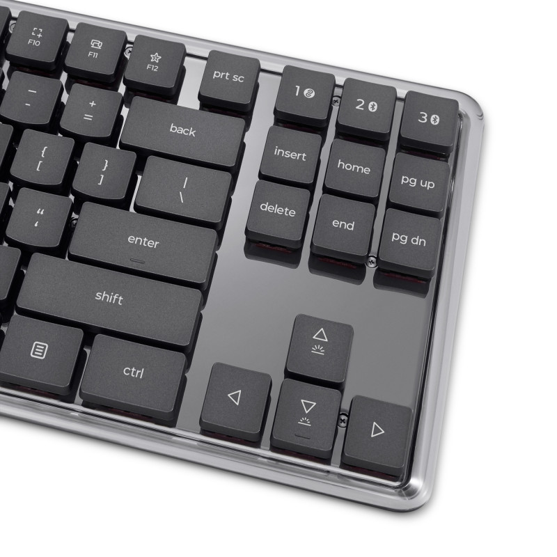 Lenovo belaidė daugiafunkcė mechaninė klaviatūra 8000, vokiškas išdėstymas, pilka