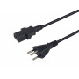 Equip maitinimo laidas Swiss T12 į IEC C13, 1.8 m, juodas, PVC