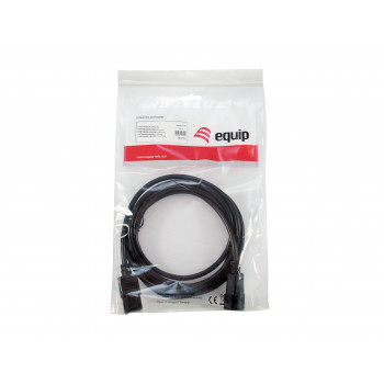 Maitinimo laidas Equip IEC C13 – IEC C14, 1,5 m, juodas