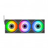 Thermaltake SWAFAN INFINITY EX14 ARGB Sync 140 mm korpuso ventiliatorius, juodas, 3 vnt. rinkinys