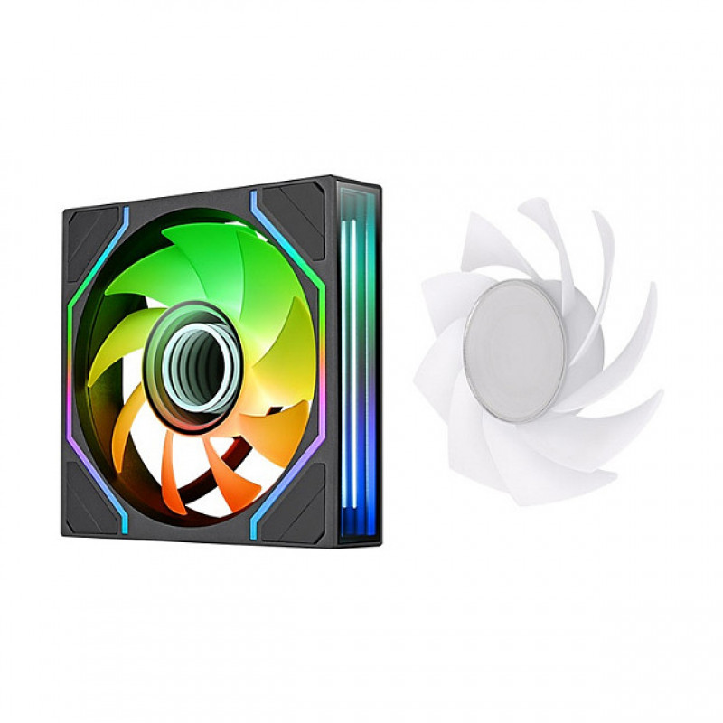 Thermaltake SWAFAN INFINITY EX14 ARGB Sync 140 mm korpuso ventiliatorius, juodas, 3 vnt. rinkinys
