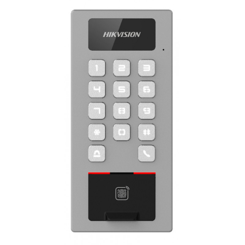 Hikvision DS-K1T502DBFWX prieigos kontrolės skaitytuvas, pilkas