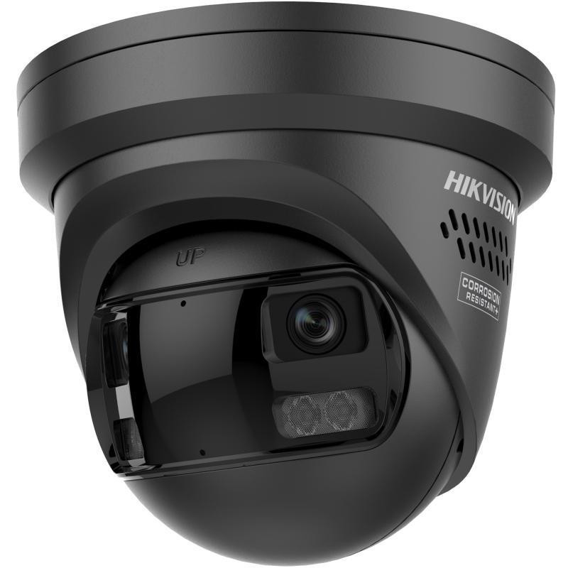Hikvision DS-2CD2343G2P-LISU/SL 4MP 180° panoraminė kupolinė IP kamera, juoda