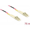 Delock 80156 Delock LC Duplex į LC Duplex daugiamodis OM4 šviesolaidinis kabelis, 75 m