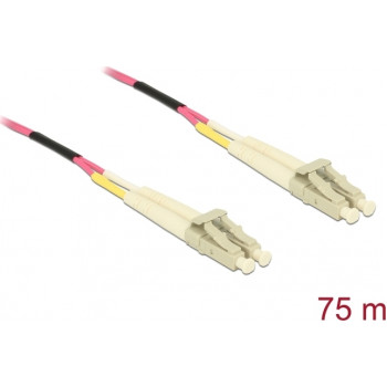 Delock 80156 Delock LC Duplex į LC Duplex daugiamodis OM4 šviesolaidinis kabelis, 75 m