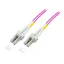 EFB-Elektronik šviesolaidinis komutacinis kabelis LC–LC OM4 Duplex, 40 m, LSZH, violetinis