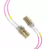 EFB-Elektronik šviesolaidinis komutacinis kabelis LC–LC OM4 Duplex, 40 m, LSZH, violetinis