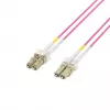 EFB-Elektronik šviesolaidinis komutacinis kabelis LC–LC OM4 Duplex, 40 m, LSZH, violetinis