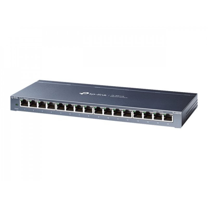 TP-Link TL-SG116 16 prievadų gigabitinis stalinis komutatorius V2.60
