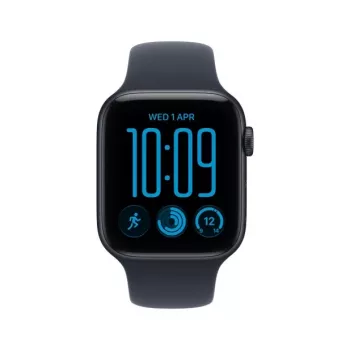 Apple Watch SE 3 GPS + Cellular 40 mm Midnight aliuminio korpusas su mėlyna sportine apyranke, M/L