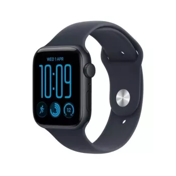 Apple Watch SE 3 GPS 44 mm Midnight aliuminio korpusas su mėlyna sportine apyranke, S/M