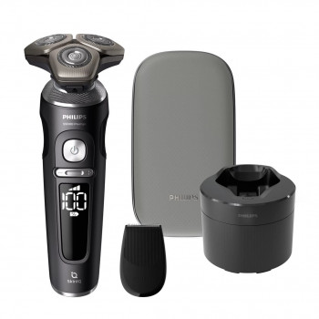 Philips S9000 Prestige SP9840/32 šlapia ir sausa elektrinė skustuvė, pilka
