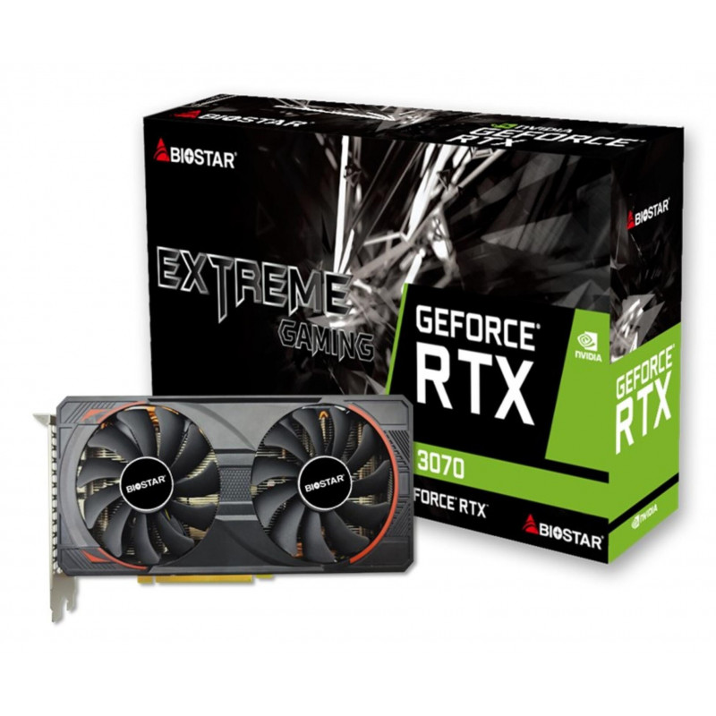 Biostar RTX 3070 8GB GDDR6 vaizdo plokštė VN3716RM82