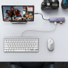 UGREEN 60515 7-in-1 USB-C daugiafunkcis adapteris, 4K HDMI, Gigabit Ethernet, 100 W PD, pilkas
