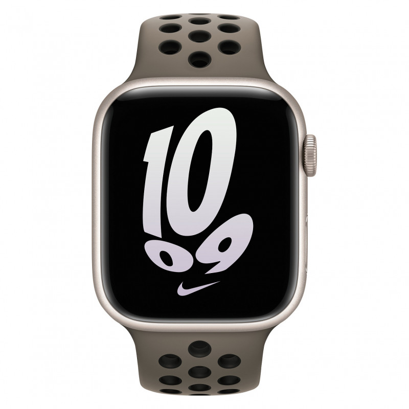 Apple Watch Nike Sport Band 45mm – alyvuogių pilka/juoda