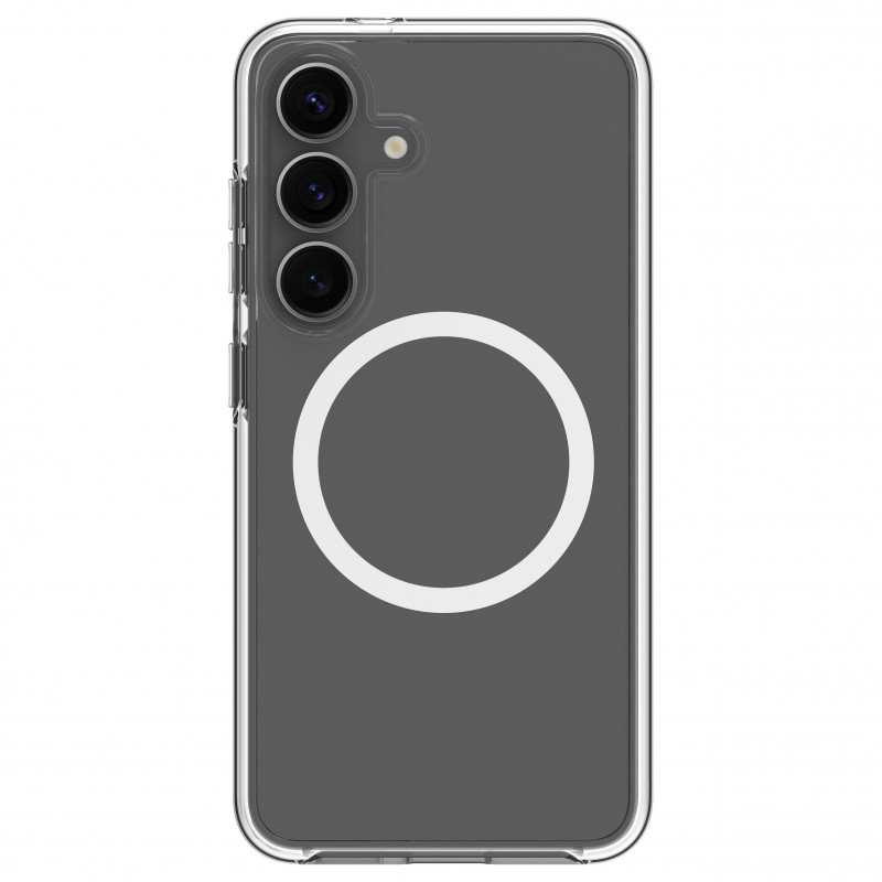 dbramante1928 Iceland Pro Qi2 nugarėlės dėklas Samsung Galaxy S25+, suderinamas su MagSafe, skaidrus