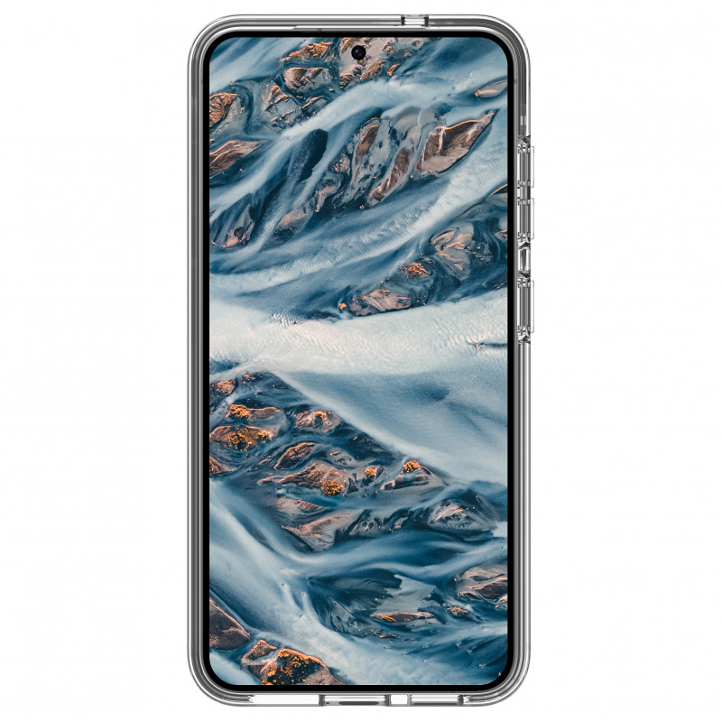 dbramante1928 Iceland Pro Qi2 nugarėlės dėklas Samsung Galaxy S25+, suderinamas su MagSafe, skaidrus