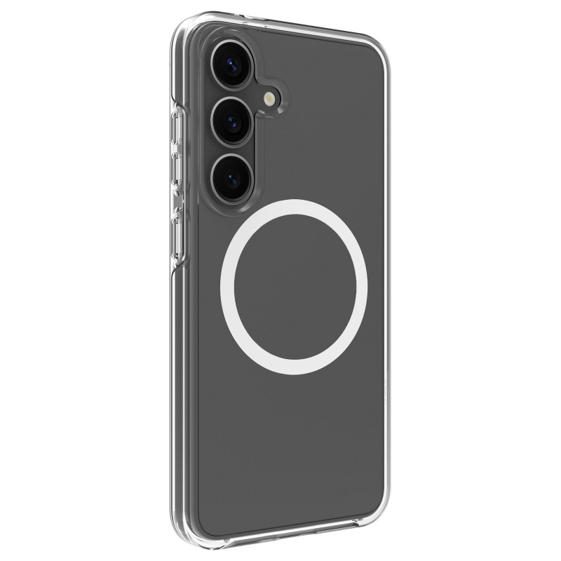 dbramante1928 Iceland Pro Qi2 nugarėlės dėklas Samsung Galaxy S25+, suderinamas su MagSafe, skaidrus