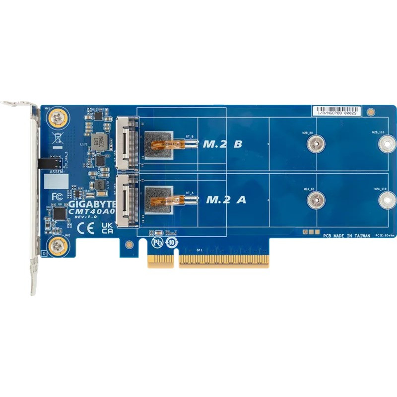 Gigabyte CMT40A0 vidinė M.2 RAID valdiklio plokštė, PCIe