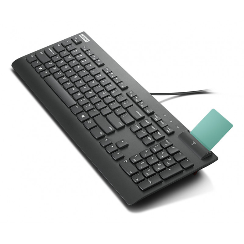 Lenovo Smartcard Wired Keyboard II AI su išmaniosios kortelės palaikymu - U.S. English