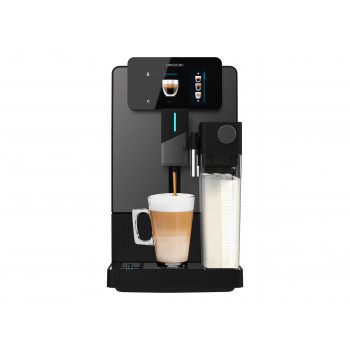 Cecotec Cremmaet Latte Touch pilnai automatinis kavos aparatas, 19 bar, įmontuotas pieno plakiklis, 1500 W, juodas