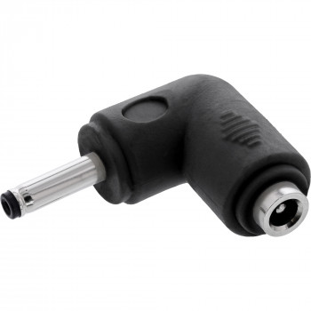 InLine® DC adapteris, 3.5 x 1.35 mm, kištukas/lizdas, kampuotas, juodas