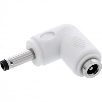 InLine® DC adapteris, 4,0 x 1,7 mm, kištukas/lizdas, kampuotas, baltas