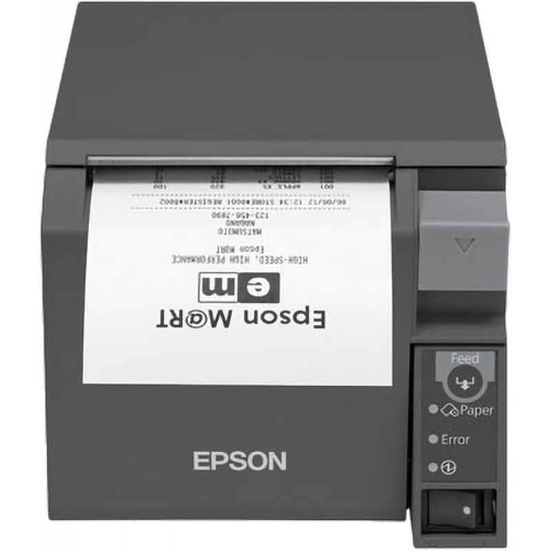 Epson TM-T70II terminis kvitų spausdintuvas, USB + Serial RS232, 80 mm, juodas