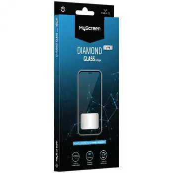 MyScreen Diamond Glass Lite Edge Full Glue apsauginis ekrano stiklas Apple iPhone 16, juodas