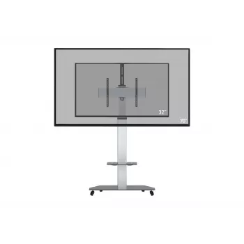 celexon Professional Adjust-3270MP TV stovas 32-70 colių plokštiems ekranams, aliuminis/matinis stiklas, sidabrinis