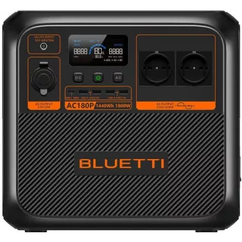 Bluetti AC180P nešiojama elektros stotis, LiFePO4, 36000 mAh, 1800 W, 16 kg