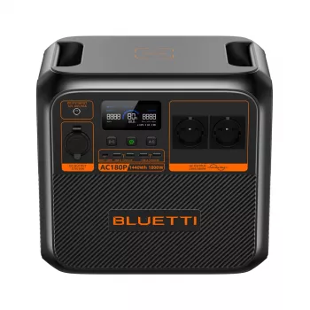 Bluetti AC180P nešiojama elektros stotis, LiFePO4, 36000 mAh, 1800 W, 16 kg