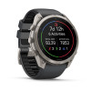 Garmin Fenix 9 Pro išmanusis laikrodis – 51 mm titano korpusas su grafito/juoda silikono apyranke