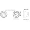 HIKVISION DS-2CD23126G3-IS2UY/SL(2.8mm)(eF) juoda Turret 12MP EasyIP 4.0 Plus (DS-2CD23126G3-IS2UY/SL(2.8)(eF)BLACK) apsaugos kamera