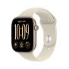 Apple Watch Series 12 GPS 46 mm Light Gold aliuminio korpusas su smėlio spalvos sportine apyranke, S/M