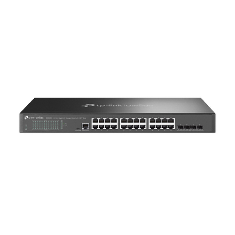 TP-Link Omada SG3428 (JetStream) 24 prievadų gigabitinis komutatorius, 4x SFP, V2.4