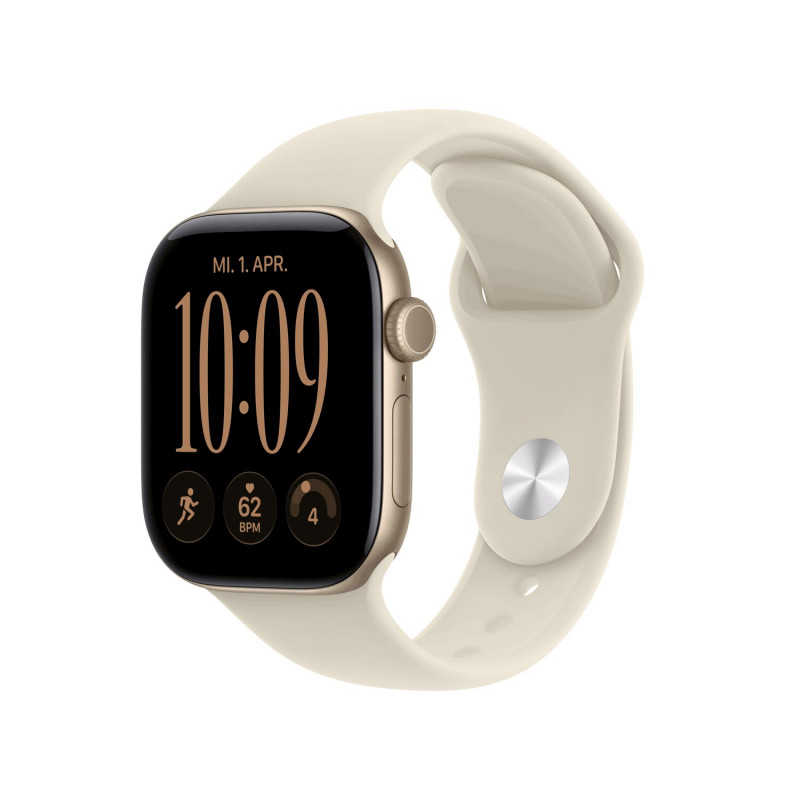 Apple Watch Series 12 (auksinis, Aliuminis, 42 mm, Sport Band Smėlio spalvos M/L)