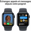 Apple Watch SE (GPS) 40 mm, Midnight aliuminio korpusas su Midnight sportiniu dirželiu – S/M