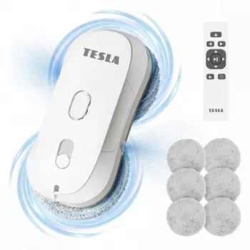 Tesla RoboStar W400 Pro langų valymo robotas su besisukančiomis šluostėmis (ROBW400WHTPRO)