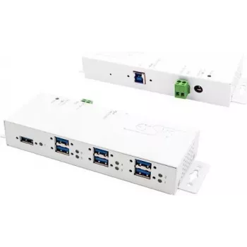 EXSYS EX-1189HMVS-3W sąsajos šakotuvas USB 3.2 Gen 1 (3.1 Gen 1) Type-B, baltas