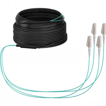EFB-Elektronik OM3 magistralinis šviesolaidinis kabelis U-DQ(ZN)BH, 4 pluoštai, 1x4 LC–LC, 30 m, Dca, LSZH (O8303S30OM3)