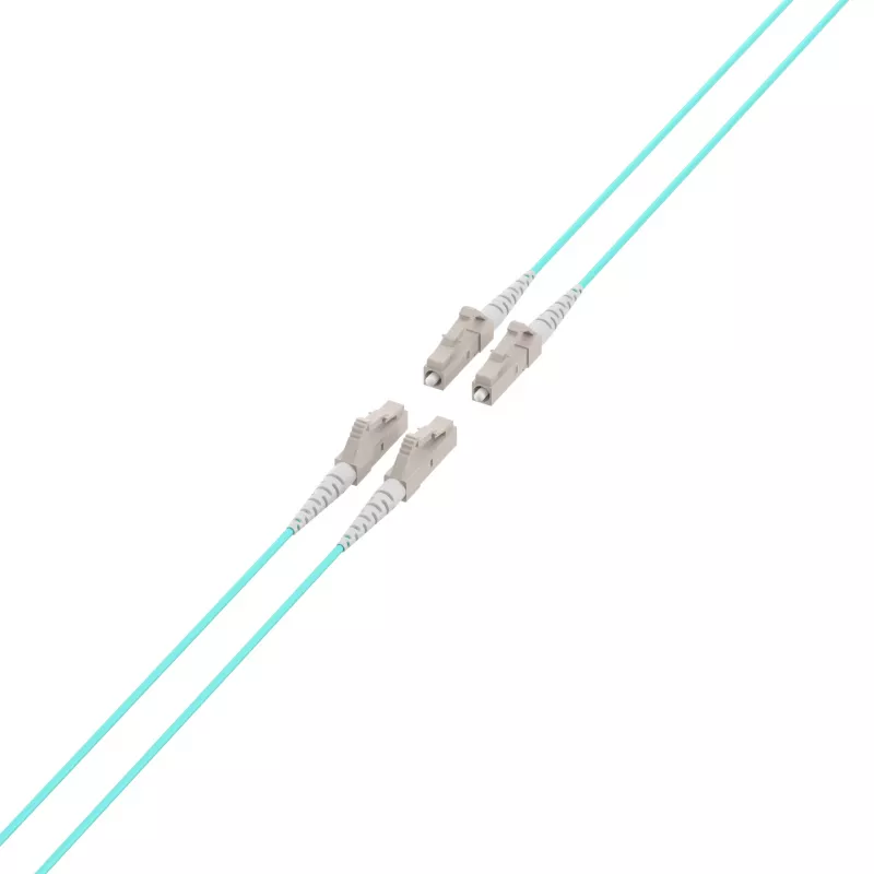 EFB-Elektronik OM3 magistralinis šviesolaidinis kabelis U-DQ(ZN)BH, 4 pluoštai, 1x4 LC–LC, 30 m, Dca, LSZH (O8303S30OM3)