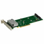 Supermicro AOC-SLG4-2H8M2-O 2 portų M.2 NVMe/SATA RAID 0/1 nešiklio plokštė, žemo profilio PCIe 4.0 x16