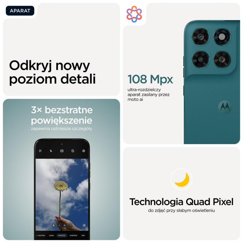 Motorola moto g77 išmanusis telefonas, 17,3 cm (6,8), Hybrid Dual SIM, Android 16.0, 5G, USB Type-C, 8 GB, 128 GB, 5200 mAh, žalias