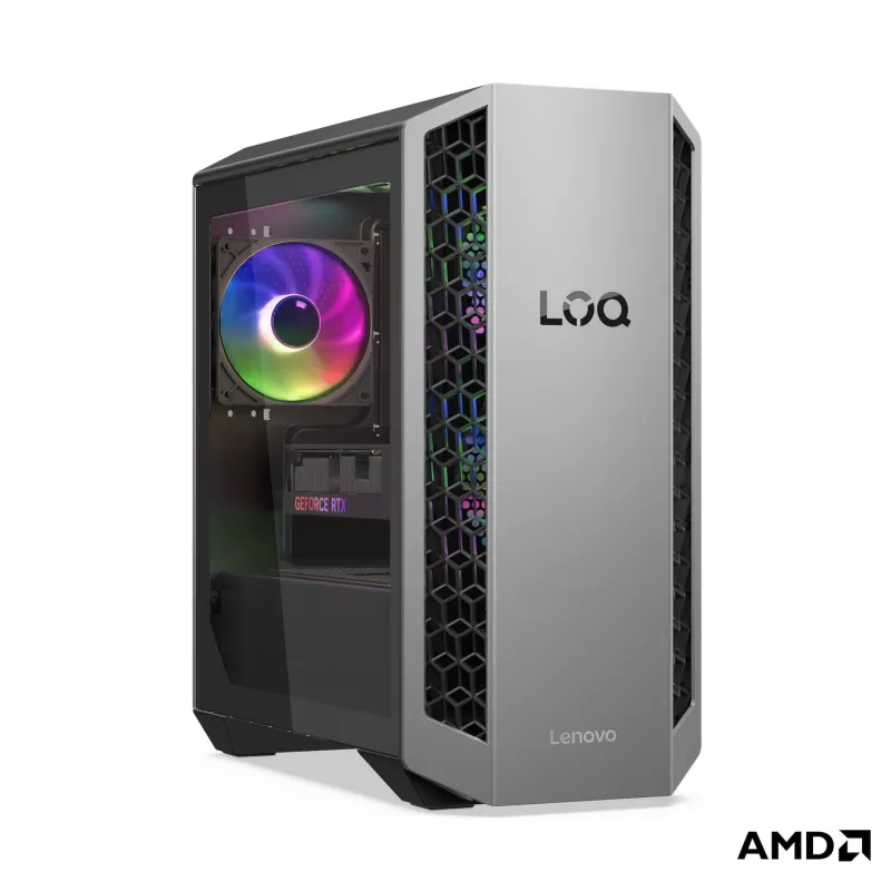 Lenovo LOQ Tower 26ADR10 stalinis kompiuteris - AMD Ryzen 7 8745HX, 16GB RAM, 512GB SSD, NVIDIA GeForce RTX 5050 8GB, Windows 11 Home