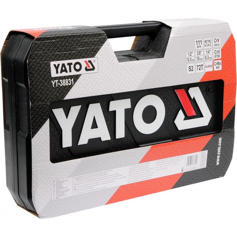 Yato YT-38831 mechanikos įrankių rinkinys, 111 įrankių