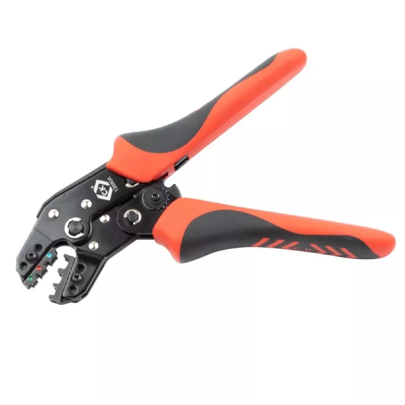 C.K Tools T3680A suspaudimo replės izoliuotiems kabelių jungiamiesiems elementams, 0,25-2,5 mm²