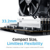 KLEVV Fit V 32GB (2x16GB) DIMM 6000MHz CL28 atminties rinkinys, juodas (KD5AGU880-60B280F)