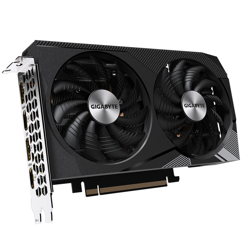 Gigabyte GeForce RTX 3060 WINDFORCE OC 12G vaizdo plokštė - 12GB GDDR6, 192-bit, PCIe 4.0 x16, 2x HDMI, 2x DisplayPort (GV-N3060WF2OC-12GD)