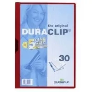 Durable DURACLIP 30 segtuvas su spaustukais A4, 25 vnt. pakuotė (220003)